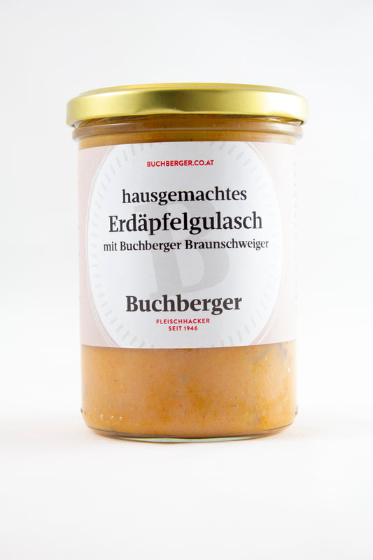 Erdäpfelgulasch im Glas