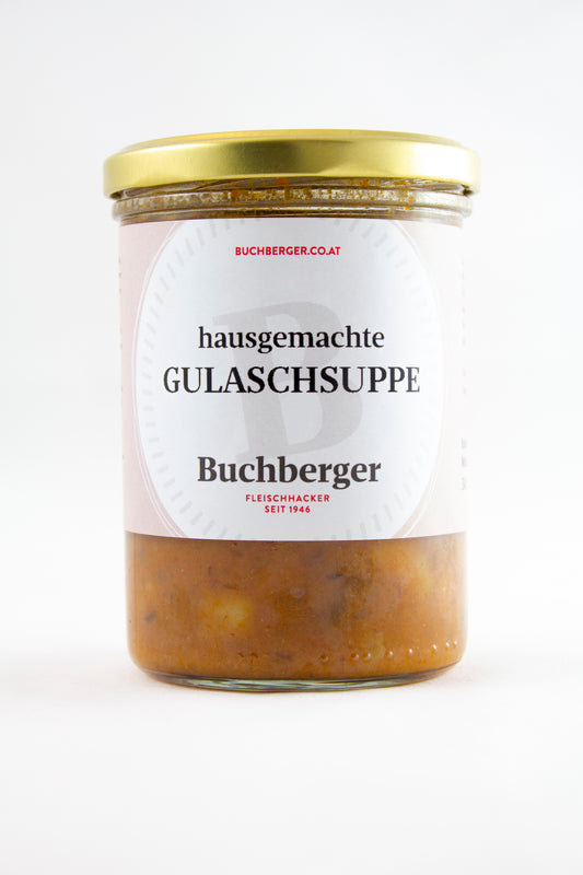 Gulaschsuppe im Glas