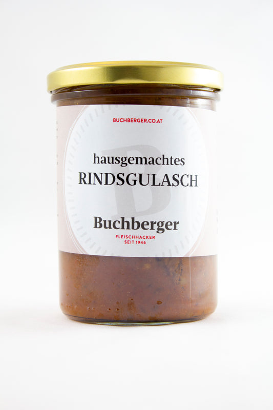 Rindsgulasch im Glas